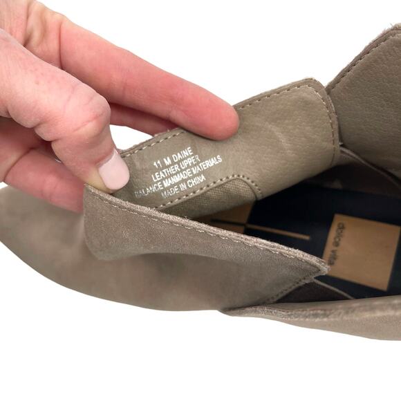 Dolce Vita Daine Bootie in Sage Size 11 Taupe Tan Grey Suede Ankle Boot Classic - Picture 12 of 13